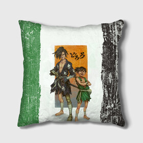 Подушка 3D Хяккимару и Такебо | Дороро (Z): в Ухте, наволочка – 100% полиэстер, наполнитель – холлофайбер (легкий наполнитель, не вызывает аллергию). | состоит из подушки и наволочки. Наволочка на молнии, легко снимается для стирки | anime | dororo | hyakkimaru | manga | аниме | дороро | манга | такебо | фентази | фэнтази | хяккимару