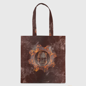 Шоппер 3D с принтом ШЕСТЕРНЯ | GEARS OF WAR (Z) в Ухте, 100% полиэстер | Плотность: 200 г/м2; Размер: 34×35 см; Высота лямок: 30 см | gears | gears 5 | gears of war | gears of war 5 | имульсия | механизмы войны | шестерёнка | шестерёнки | шестерня