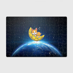 Головоломка Пазл магнитный 126 элементов Лунный корги | Space Corgi (Z): в Ухте, полимерный материал с магнитным слоем | 126 деталей, размер изделия — 180*270 мм | corgi | кинолог | корги | пёс | рыжая | рыжая собака | собака | собакен | собачка | собачница | собачуха | собичник