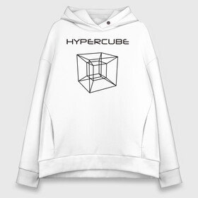 Женское худи Oversize хлопок Гиперкуб: в Ухте, френч-терри — 70% хлопок, 30% полиэстер. Мягкий теплый начес внутри —100% хлопок | боковые карманы, эластичные манжеты и нижняя кромка, капюшон на магнитной кнопке | геометрия | гиперкуб | математика | студенты | фигуры