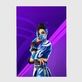 Постер с принтом Fortnite Blue Jade в Ухте, 100% бумага
 | бумага, плотность 150 мг. Матовая, но за счет высокого коэффициента гладкости имеет небольшой блеск и дает на свету блики, но в отличии от глянцевой бумаги не покрыта лаком | art | blue jade | character | fortnite | game | skin | арт | игра | персонаж | синяя джейд | скин | фортнайт