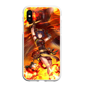 Чехол для iPhone XS Max матовый с принтом Сян Лин | Genshin Impact (Z) в Ухте, Силикон | Область печати: задняя сторона чехла, без боковых панелей | Тематика изображения на принте: aaa игра | breath of the wild | ubisoft | анемо | барбара | беннет | бэй доу | венти | гатя | геншин импакт | гео | гидро | дилюк | кли | нин гуан | ноэлль | рэйзор | сян лин | сянлин | электро