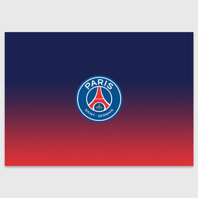 Поздравительная открытка с принтом PSG | ПСЖ / PARIS SAINT GERMAIN в Ухте, 100% бумага | плотность бумаги 280 г/м2, матовая, на обратной стороне линовка и место для марки
 | paris saint germain | psg | saint | sport | париж | псг | спорт | футбол