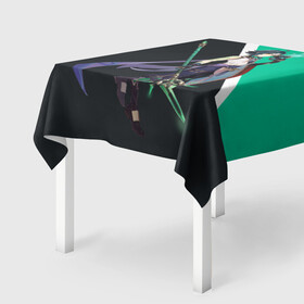 Скатерть 3D с принтом XIAO | СЯО | ГЕНШИН в Ухте, 100% полиэстер (ткань не мнется и не растягивается) | Размер: 150*150 см | anemo | anime | game | xiao | аниме | геншин | игра | импакт | ксиао | молитва | сяо