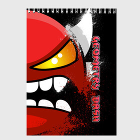Скетчбук с принтом Geometry Dash (Angry) в Ухте, 100% бумага
 | 48 листов, плотность листов — 100 г/м2, плотность картонной обложки — 250 г/м2. Листы скреплены сверху удобной пружинной спиралью | dash | geometry | geometry dash | геометри десш | квадрат | мобильная игра | шеометри даш