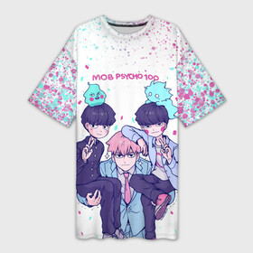 Платье-футболка 3D Рейген | Кагеяма | Моб 100  (Z): в Ухте,  |  | kageyama | kageyama shigeo | mob | mob psycho | mob psycho 100 | аратака | аратака рэйгэн | веб манга | кагеяма | кагеяма сигео | моб | моб психо 100 | мобу сайко хяку | психо 100 | рэйгэн