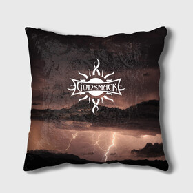 Подушка 3D с принтом GODSMACK | ГОДСМАК (Z) в Ухте, наволочка – 100% полиэстер, наполнитель – холлофайбер (легкий наполнитель, не вызывает аллергию). | состоит из подушки и наволочки. Наволочка на молнии, легко снимается для стирки | god smack | godsmack | ozzfest | rock | год смак | годсмак | гранж | оззфест | озфест | робби меррилл | рок | салли эрна | тони ромбола | хард рок | шеннон ларкин