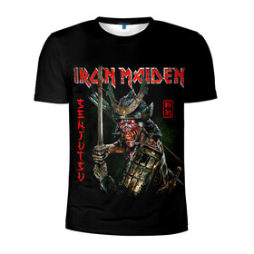 Мужская футболка 3D спортивная с принтом Iron Maiden, Senjutsu в Ухте, 100% полиэстер с улучшенными характеристиками | приталенный силуэт, круглая горловина, широкие плечи, сужается к линии бедра | iron maiden | senjutsu | айрон мейден | группы | музыка | рок | самурпй | хеви метал | череп