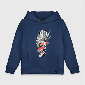 Детское худи Oversize хлопок с принтом Mask Logo Boris в Ухте, френч-терри — 70% хлопок, 30% полиэстер. Мягкий теплый начес внутри —100% хлопок | боковые карманы, эластичные манжеты и нижняя кромка, капюшон на магнитной кнопке | Тематика изображения на принте: boris brejcha | brejcha | dj | high tech | music | techno | trans | борис брейча | брейча | брейча диджей | диджей | минимал | музыка | музыкант | техно | транс