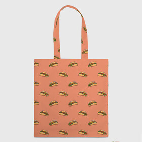 Шоппер 3D Тако паттерн: в Ухте, 100% полиэстер | Плотность: 200 г/м2; Размер: 34×35 см; Высота лямок: 30 см | taco | еда | иллюстрация | мексиканская кухня | паттерн | рисунок | тако | фаст фуд