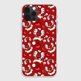 Чехол для iPhone 12 Pro Сердца с крыльями: в Ухте, силикон | область печати: задняя сторона чехла, без боковых панелей | крылья | нимб | сердца | сердца с крыльями | сердце | сердце с крыльями