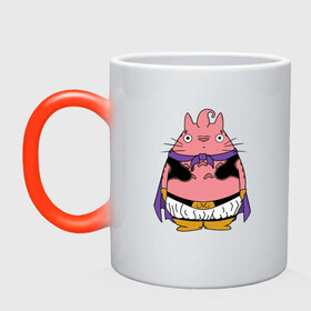 Кружка хамелеон с принтом Totoro Majin Bu в Ухте, керамика | меняет цвет при нагревании, емкость 330 мл | dragon ball | ghibli | japan | majin bu | nature | totoro | анимация | аниме | гибли | друг | животные | лес | маджин буу | милый | мир | миядзаки | мой сосед тоторо | мульт | мультфильм | природа | сосед | тоторо | хаяо