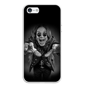 Чехол для iPhone 5/5S матовый с принтом OZZY OSBOURNE в Ухте, Силикон | Область печати: задняя сторона чехла, без боковых панелей | Тематика изображения на принте: black | black sabbath | dark | fear | hand | metal | music | osbourne | punk | rock | дедушка | металл | музыка | озборн | оззи | панк | рок | ужас | черный