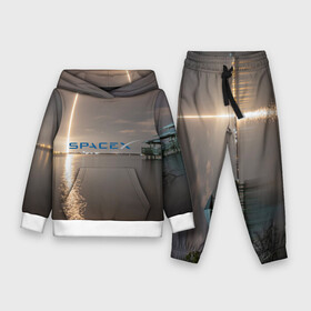 Детский костюм 3D (с толстовкой) с принтом SpaceX Dragon 2 в Ухте,  |  | Тематика изображения на принте: crew | dragon | falcon 9 | rocket | ship | space | spaceship | spacex | икс | корабль | космический | космос | ракета | спейс