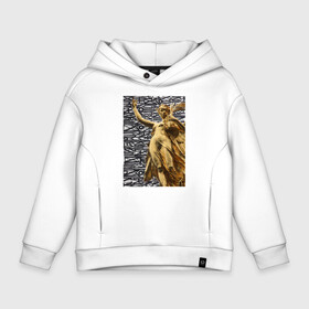 Детское худи Oversize хлопок с принтом  Cultural vandalism в Ухте, френч-терри — 70% хлопок, 30% полиэстер. Мягкий теплый начес внутри —100% хлопок | боковые карманы, эластичные манжеты и нижняя кромка, капюшон на магнитной кнопке | август из прима порта | агий | александр ронданини | амазонка маттеи | амазонка скьярра | граффити | давид | девушка | женщина | золотая статуя | каллиграфия | корона | скульптура | статуя | узоры