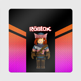 Магнит виниловый Квадрат с принтом ROBLOX | РОБЛОКС (Z) в Ухте, полимерный материал с магнитным слоем | размер 9*9 см, закругленные углы | game | gamer | roblox | simulator | игра | конструктор | роблок | роблокс | симулятор | строительство | фигура
