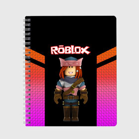 Тетрадь с принтом ROBLOX | РОБЛОКС (Z) в Ухте, 100% бумага | 48 листов, плотность листов — 60 г/м2, плотность картонной обложки — 250 г/м2. Листы скреплены сбоку удобной пружинной спиралью. Уголки страниц и обложки скругленные. Цвет линий — светло-серый
 | game | gamer | roblox | simulator | игра | конструктор | роблок | роблокс | симулятор | строительство | фигура