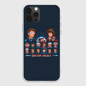 Чехол для iPhone 12 Pro с принтом Доктор Кто 8 бит в Ухте, силикон | область печати: задняя сторона чехла, без боковых панелей | Тематика изображения на принте: doctor who | serial | доктор кто | путешествия во времени | сериал | сериалы | фантастика