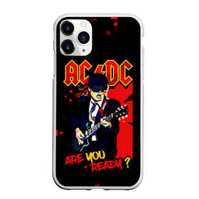 Чехол для iPhone 11 Pro матовый с принтом ARE YOU REDY? AC/DC в Ухте, Силикон |  | ac dc | acdc | acdc ас дс | angus | back in black | highway to hell | mckinnon | you | австралийская | ангус янг | ас дс | асдс | блюз | в форме | гитара | группа | крис слэйд | метал | молния | музыка | певец | рок | рок н ролл | стиви янг
