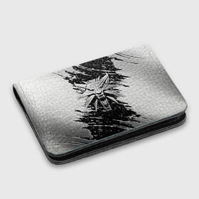 Картхолдер с принтом с принтом THE WITCHER LOGO STEEL  в Ухте, натуральная матовая кожа | размер 7,3 х 10 см; кардхолдер имеет 4 кармана для карт; | the witcher | ведьмак | железо | зе витчер | игра | компьютерная игра | лого | логотип | сталь