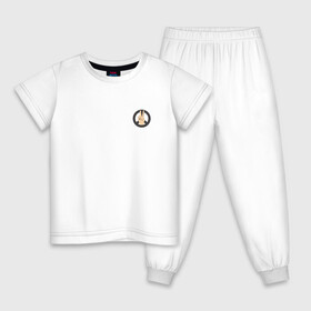 Детская пижама хлопок PEACE | МИР (Z): в Ухте, 100% хлопок |  брюки и футболка прямого кроя, без карманов, на брюках мягкая резинка на поясе и по низу штанин
 | hope | love | peace | два пальца | жесть | знак | любить | любовь | мир | хипи | хиппи