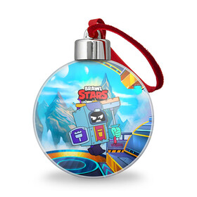 Ёлочный шар с принтом ЭШ Ash Brawl Stars в Ухте, Пластик | Диаметр: 77 мм | ash | brawl | brawl stars | brawlstars | brawl_stars | аш | бравл | бравлстарс | эш