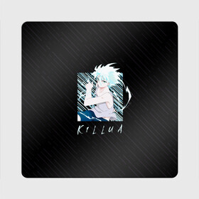 Магнит виниловый Квадрат с принтом Киллуа  Охотник x охотник в Ухте, полимерный материал с магнитным слоем | размер 9*9 см, закругленные углы | Тематика изображения на принте: hunter x hunter | kirua zorudikku | охотник | охотник х охотник | хантер | хантер х хантер