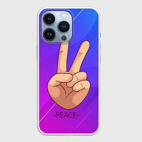 Чехол для iPhone 13 Pro ВСЕМ МИР | PEACE (Z): в Ухте,  |  | anarchy | hippies | peace | анархизм | анархия | два пальца | знак | знаки | любовь | мир | мир всем | хиппи