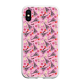 Чехол для iPhone XS Max матовый с принтом Париж в Ухте, Силикон | Область печати: задняя сторона чехла, без боковых панелей | amur | fashion | for lovers | france | glamor | love | paris | romance | амур | гламур | город любви | для влюбленных | любовь | мода | париж | романтика | страна | франция | эйфелева башня
