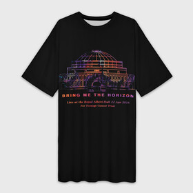 Платье-футболка 3D с принтом Live at the Royal Albert Hall  BMTH в Ухте,  |  | bmth | bring me the horizon | альтернативный | бмт | бмтх | бмтш | брин | бринг | горизонт | достань для меня | дэткор | зе | метал | ми | рок | хоризон | электроник