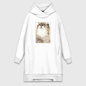 Платье-худи хлопок с принтом Я, Цусима в Ухте,  |  | anime | cat | manga | neko | ore | tsushima | аниме | кот | котик | манга | неко | цусима | я цусима