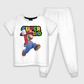 Детская пижама хлопок Реально крутой чувак: в Ухте, 100% хлопок |  брюки и футболка прямого кроя, без карманов, на брюках мягкая резинка на поясе и по низу штанин
 | eyes | guy | nintendo | shoes | super mario | video game | башмаки | видеоигра | глаза | нинтендо | супер марио | чувак