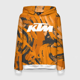 Женская толстовка 3D с принтом KTM | КТМ (Z) в Ухте, 100% полиэстер  | двухслойный капюшон со шнурком для регулировки, мягкие манжеты на рукавах и по низу толстовки, спереди карман-кенгуру с мягким внутренним слоем. | Тематика изображения на принте: enduro | grange | ktm | moto | moto sport | motocycle | sportmotorcycle | гранж | ктм | мото | мото спорт | мотоспорт | спорт мото