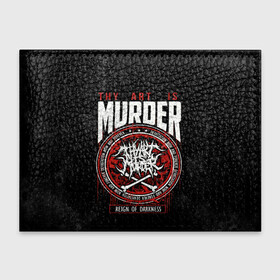Обложка для студенческого билета с принтом Thy Art Is Murder в Ухте, натуральная кожа | Размер: 11*8 см; Печать на всей внешней стороне | death metal | deathcore | thy art is murder | группы | дэткор | метал | музыка | рок