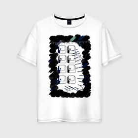 Женская футболка хлопок Oversize с принтом free hugs в Ухте, 100% хлопок | свободный крой, круглый ворот, спущенный рукав, длина до линии бедер
 | hug | доброта | клавиатура | краски | обнимашки | объятия