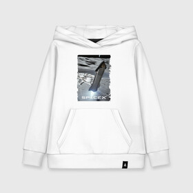 Детская толстовка хлопок Старт ракеты Space X: в Ухте, 100% хлопок | Круглый горловой вырез, эластичные манжеты, пояс, капюшен | cosmodrome | elon musk | fire | rocket | space x | start | илон маск | космодром | огонь | ракета | старт