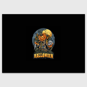 Поздравительная открытка с принтом HALLOWEEN в Ухте, 100% бумага | плотность бумаги 280 г/м2, матовая, на обратной стороне линовка и место для марки
 | Тематика изображения на принте: halloween | holiday | pumpkin | samayn | vampire | zombie | вампир | ведьма | вечеринка | день всех святых | зомби | карнавал | маскарад | мертвец | оборотень | привидение | самайн | светильник джека | страшный джек | труп