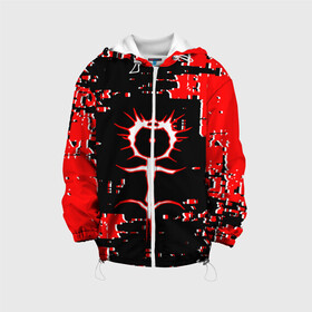 Детская куртка 3D с принтом GHOSTEMANE в Ухте, 100% полиэстер | застежка — молния, подол и капюшон оформлены резинкой с фиксаторами, по бокам — два кармана без застежек, один потайной карман на груди, плотность верхнего слоя — 90 г/м2; плотность флисового подклада — 260 г/м2 | Тематика изображения на принте: 1930 | blackmage | ghost | ghoste | ghostemane | ghostemane 1930 | ghostmane | hevox 1930 | hip hop | kreep | mane | mercury | music | noise | rap | suicideboys | trash | trash gang | venom