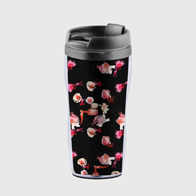 Термокружка-непроливайка беспорядочный лак: в Ухте, внутренняя часть — пищевой пластик, наружная часть — прозрачный пластик, между ними — полиграфическая вставка с рисунком | объем — 350 мл, герметичная крышка | вечеринка | дискотека | кисточка | клуб | красота | лак | маникюр | мода | ногти | пальцы | руки | салон | уход