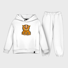 Детский костюм хлопок Oversize с принтом Funny Tiger в Ухте,  |  | 2022 | animal | cat | lion | tiger | год тигра | животные | зверь | зубы | кот | кошка | лев | охотник | полосатый | природа | тигр | тигренок | тигрица | хищник