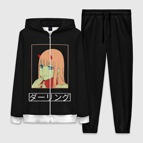 Женский костюм 3D с принтом Зеро ту ухмыляется любимый в Ухте,  |  | Тематика изображения на принте: 02 | darling in the franx | darling in the franxx | senpai | waifu | zero two | аниме | вайфу | девушка | зеро ту | зеро тю | любимый во франксе | ноль два