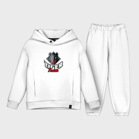 Детский костюм хлопок Oversize с принтом Tiger Team в Ухте,  |  | 2022 | animal | cat | lion | tiger | год тигра | животные | зверь | зубы | кот | кошка | лев | охотник | полосатый | природа | тигр | тигренок | тигрица | хищник