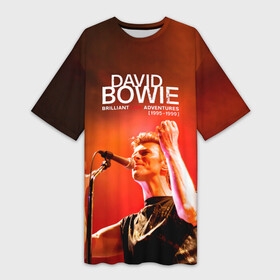 Платье-футболка 3D с принтом Brilliant Live Adventures  David Bowie в Ухте,  |  | Тематика изображения на принте: david bowie | альтернативный | арт | боуи | глэм | девид | джаз | дэвед | дэвид | музыка | музыкант | певец | поп | психоделический | рок | соул | хард | экспериментальный | электронная | эмбиент