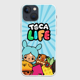 Чехол для iPhone 13 mini с принтом Toca boca life в Ухте,  |  | digital toys | gamer | games | helicopter taxi | pets | toca boca | toca hair salon | toca kitchen | toca life | toca life city | toca life worl | toca tea party | video games | игры