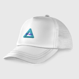 Детская кепка тракер с принтом GRAPE MERCH в Ухте, Козырек - 100% хлопок. Кепка - 100% полиэстер, Задняя часть - сетка | универсальный размер, пластиковая застёжка | casual | cool | designer | grape | minimalistik | stuff | style | будь | диас | класным | модно | оверсайз | пантера | стиль