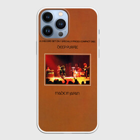 Чехол для iPhone 13 Pro Max с принтом Made in Japan   Deep Purple в Ухте,  |  | Тематика изображения на принте: deep purple | альбом | гловер | группа | дееп | деп | ди | дип перпл | диперпл | дипперпл | иэн гиллан | иэн пэйс | лого | логотип | метал | морс | пепл | прогрессивный | психоделический | рок | символ | хард