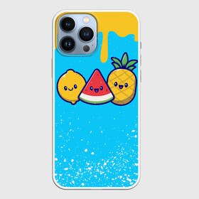 Чехол для iPhone 13 Pro Max с принтом ЛИМОН | АРБУЗ | АНАНАС в Ухте,  |  | food | friends | fruit | lemon | pineapple | sweet | watermelon | ананас | арбуз | друзья | еда | лимон | сладкие | фруктовые | фрукты