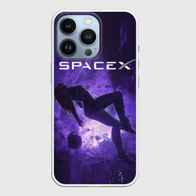 Чехол для iPhone 13 Pro с принтом Space X Girl in zero gravity в Ухте,  |  | american company | astronaut | emblem | girl | in zero gravity | logo | planets | space | space x | suborbital flights | американская компания | астронавт | в невесомости | девушка | космос | логотип | осколки | планеты | суборбитальные пол
