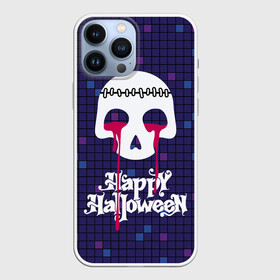 Чехол для iPhone 13 Pro Max с принтом Кровавые слёзы зомби в Ухте,  |  | blood | bloody tears | flowing | happy halloween | sewn up | skull | zombie | зашитый | зомби | кровавые слезы | кровь | праздник | течет | хэллоуин | череп