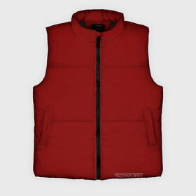 Мужской жилет утепленный 3D с принтом Дальтонический бурый в Ухте,  |  | maroon | бурый | далтон | далтоник | дальтонизм | коричневый | марун